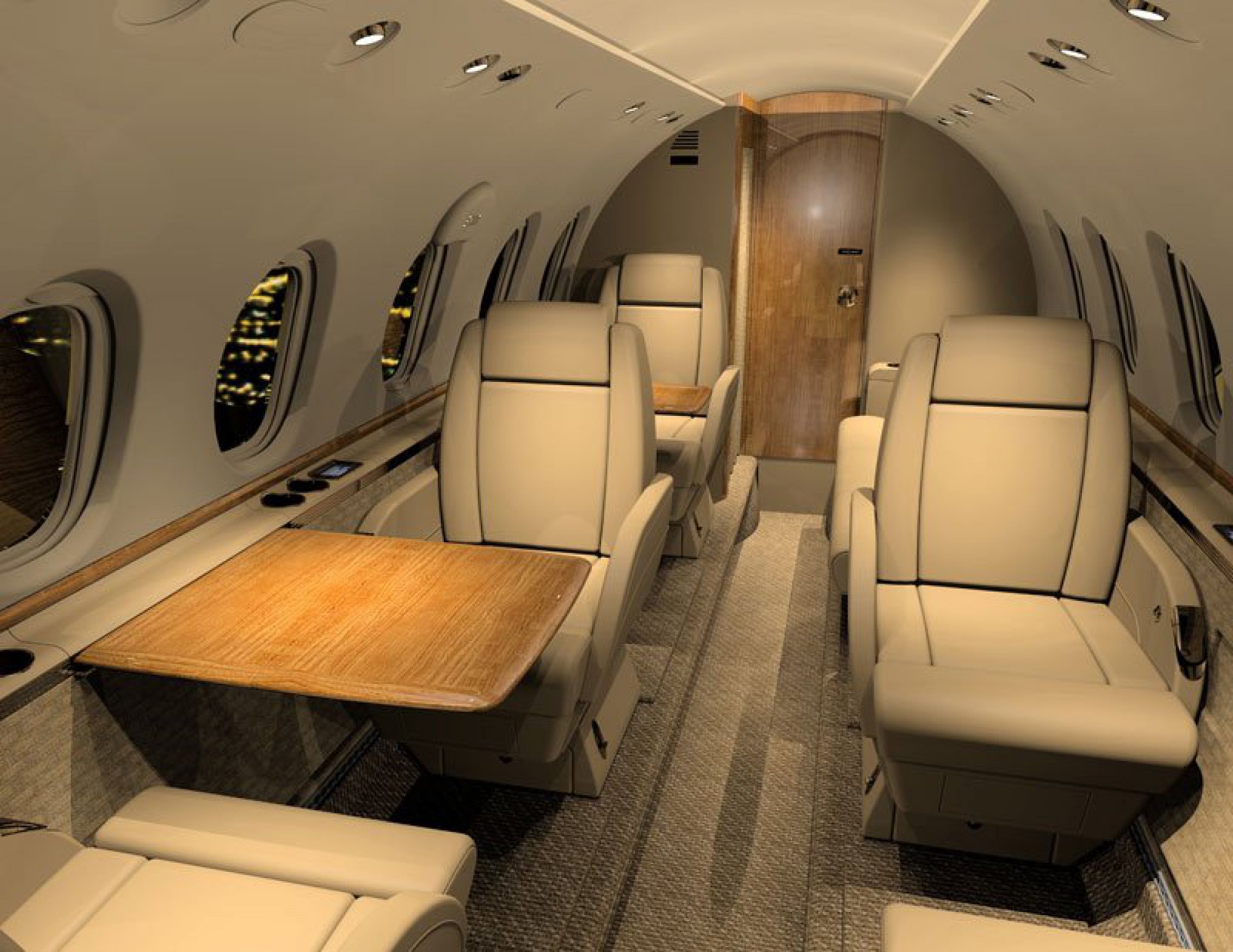 Hawker 700 interior
