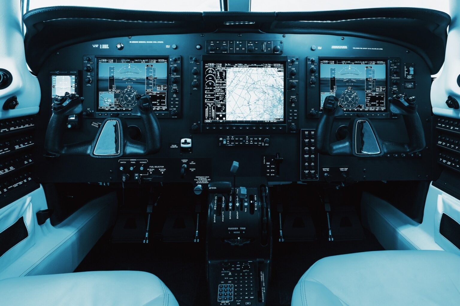 Piper M350 Interior in the cabin