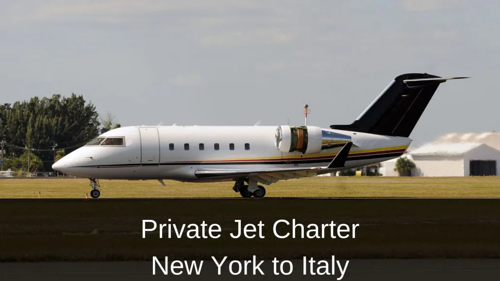 Private Jet Charter New York to Italy - Aircraft on the ground